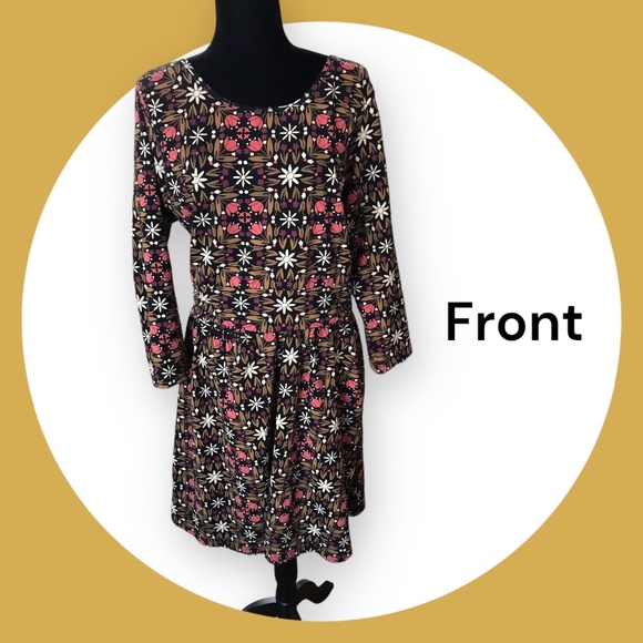 Mata Traders Floral Midi Dress - Black, Pink, White - Picture 2 of 6